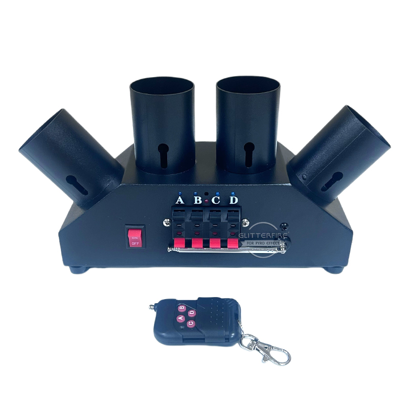 コールド屋内ステージ噴水リモコン 4 チャンネル扇形線香花火 - Confetti Cannon Tube のレビューと価格