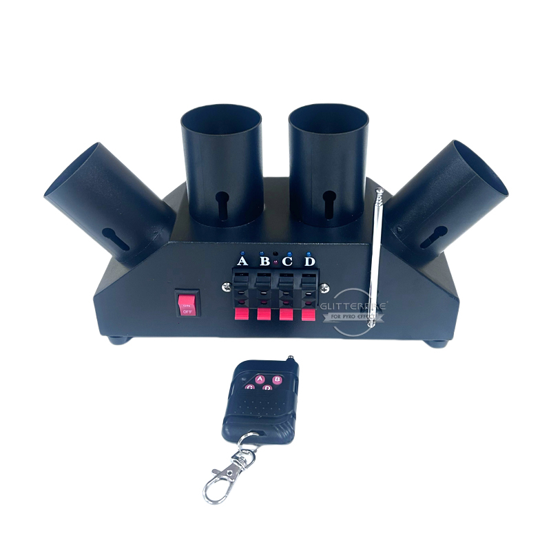 コールド屋内ステージ噴水リモコン 4 チャンネル扇形線香花火 - Confetti Cannon Tube のレビューと価格